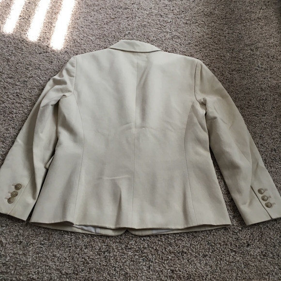 Fossil brand Cream Blazer Jacked Size 6 - Picture 2 of 4